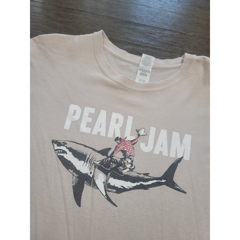 PEARL JAM T-Shirt Shark Cowboy Official XL Cool BAND TEE GROOVY